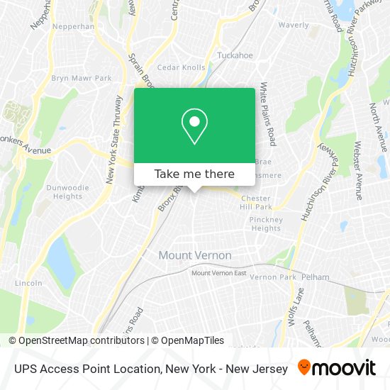 UPS Access Point Location map
