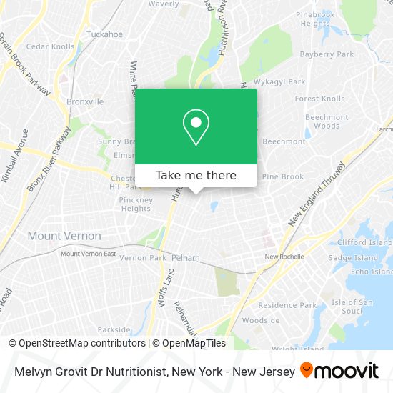 Melvyn Grovit Dr Nutritionist map