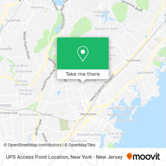 UPS Access Point Location map