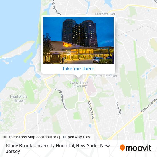 Stony Brook University Hospital map