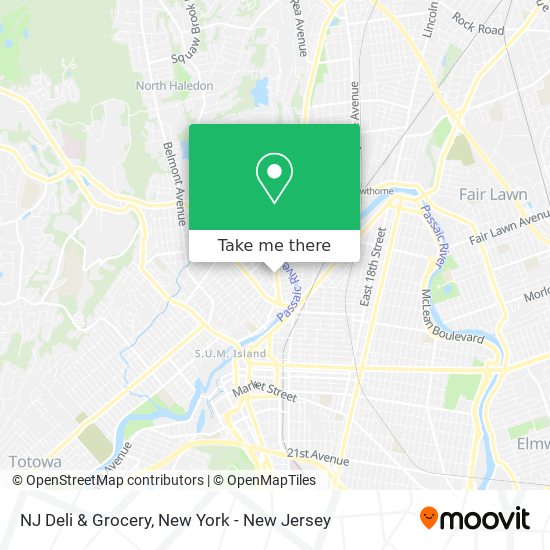 Mapa de NJ Deli & Grocery