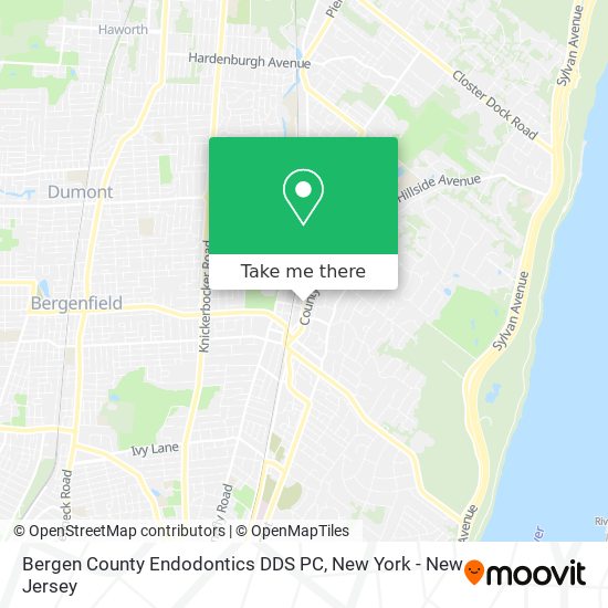 Bergen County Endodontics DDS PC map