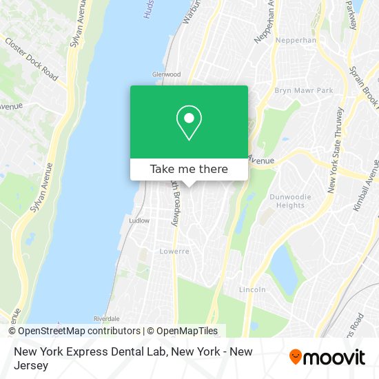 Mapa de New York Express Dental Lab