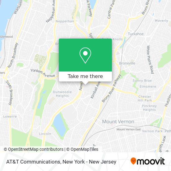 AT&T Communications map