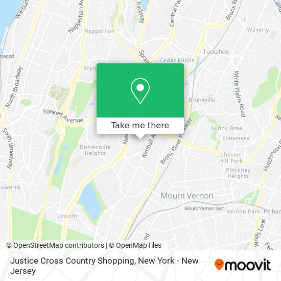Mapa de Justice Cross Country Shopping