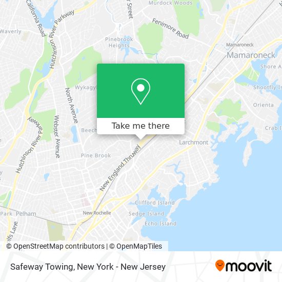 Safeway Towing map