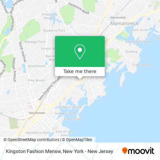 Kingston Fashion Mensw map