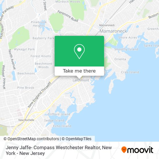 Jenny Jaffe- Compass Westchester Realtor map