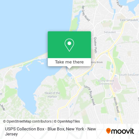 USPS Collection Box - Blue Box map