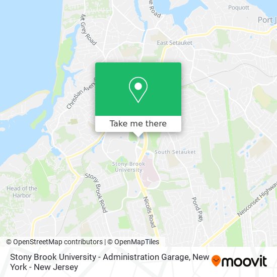 Stony Brook University - Administration Garage map