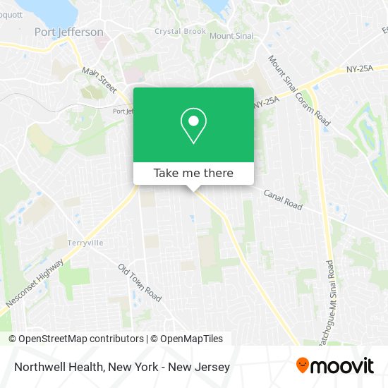 Mapa de Northwell Health