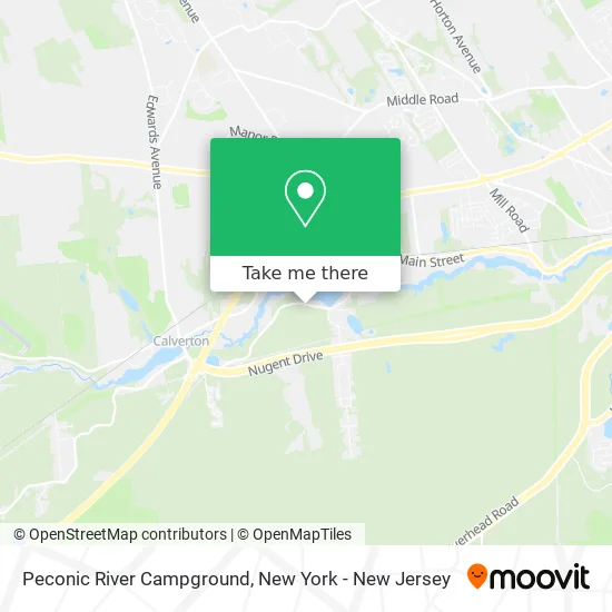 Peconic River Campground map