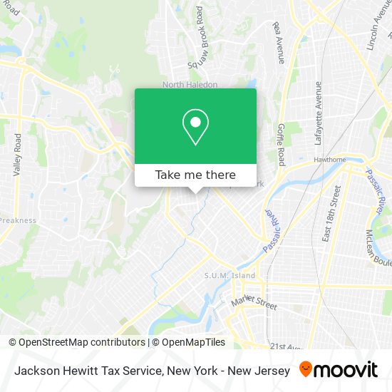 Jackson Hewitt Tax Service map