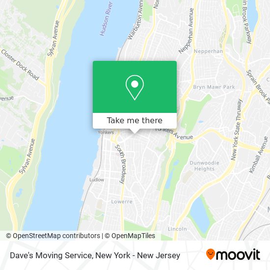 Dave's Moving Service map