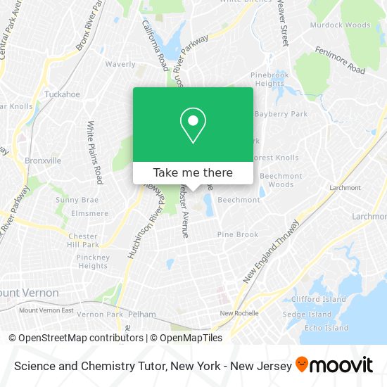 Science and Chemistry Tutor map