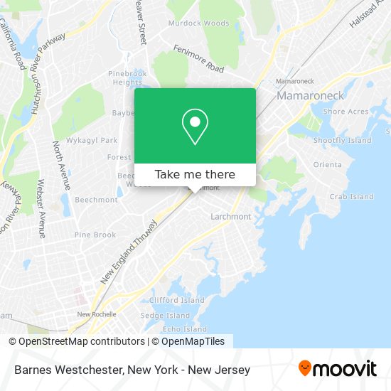 Barnes Westchester map