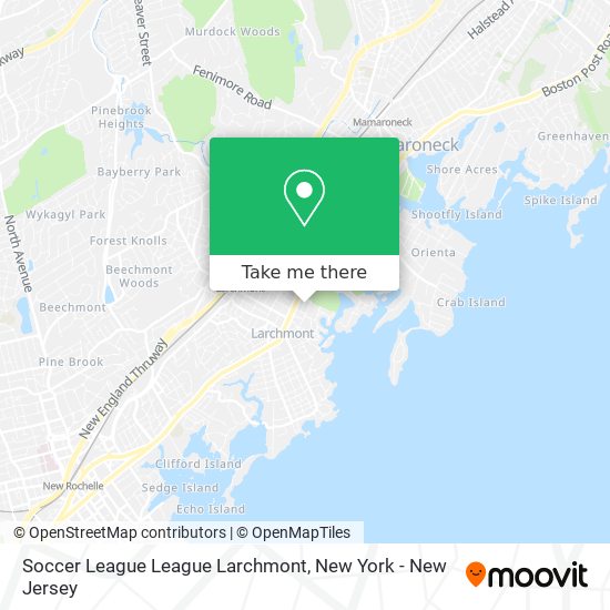 Soccer League League Larchmont map