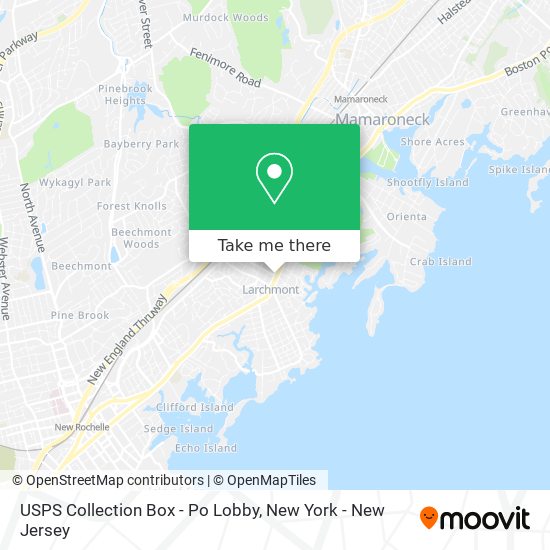 Mapa de USPS Collection Box - Po Lobby