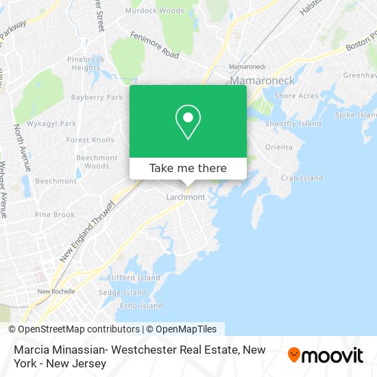 Marcia Minassian- Westchester Real Estate map