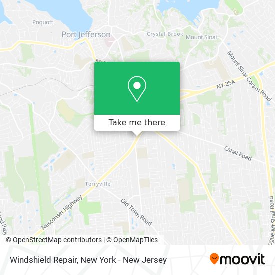 Windshield Repair map