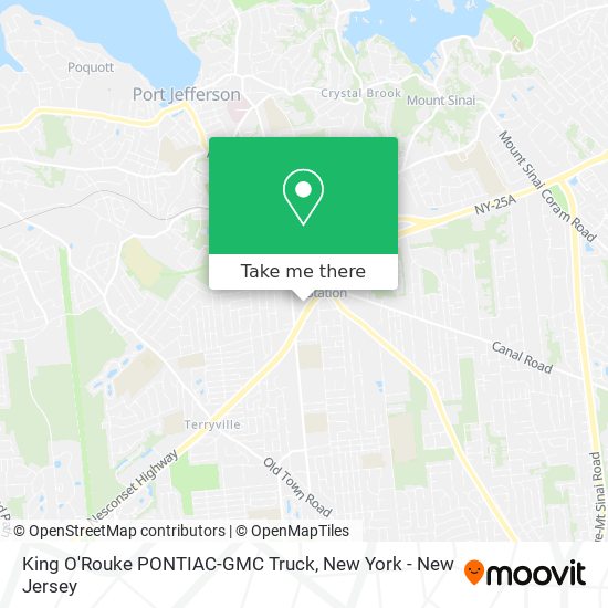Mapa de King O'Rouke PONTIAC-GMC Truck