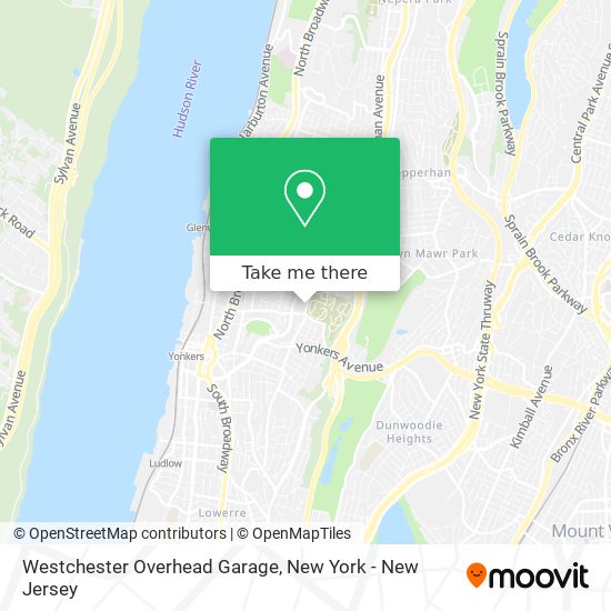 Westchester Overhead Garage map