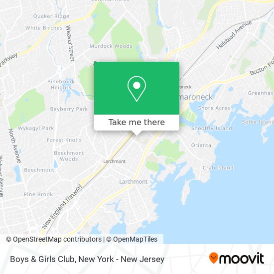 Mapa de Boys & Girls Club