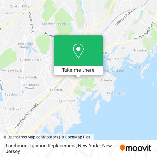 Mapa de Larchmont Ignition Replacement