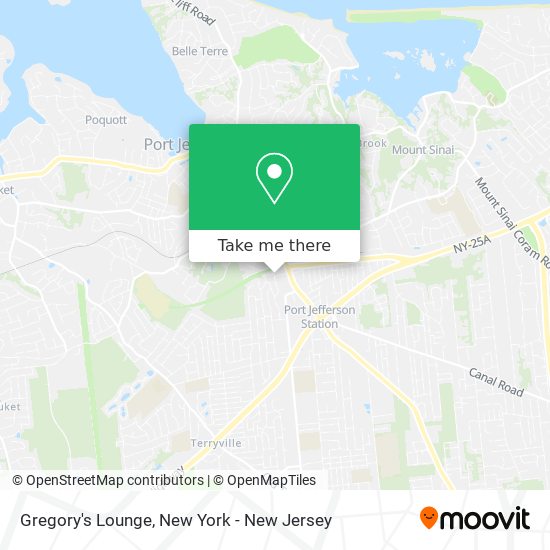 Gregory's Lounge map