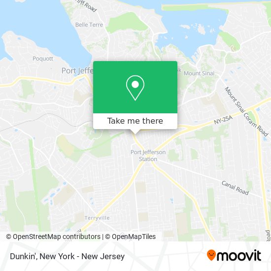 Dunkin' map