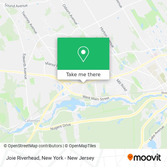 Joie Riverhead map