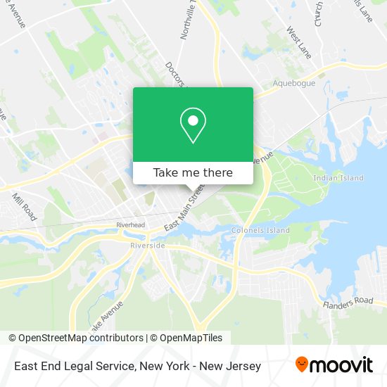 Mapa de East End Legal Service