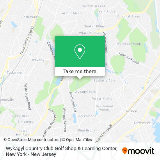 Wykagyl Country Club Golf Shop & Learning Center map