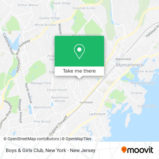 Boys & Girls Club map