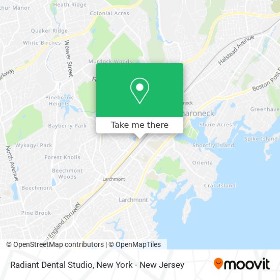 Mapa de Radiant Dental Studio