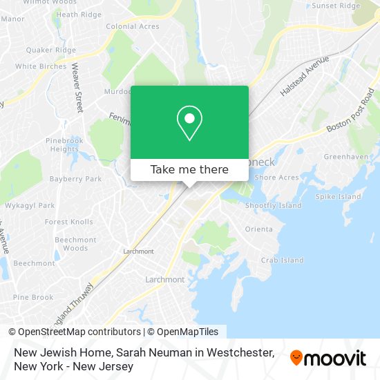 New Jewish Home, Sarah Neuman in Westchester map