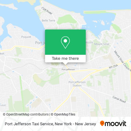 Mapa de Port Jefferson Taxi Service