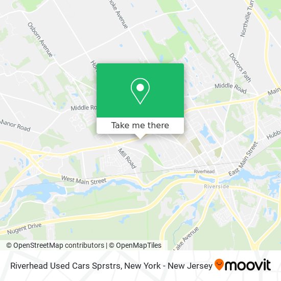 Riverhead Used Cars Sprstrs map