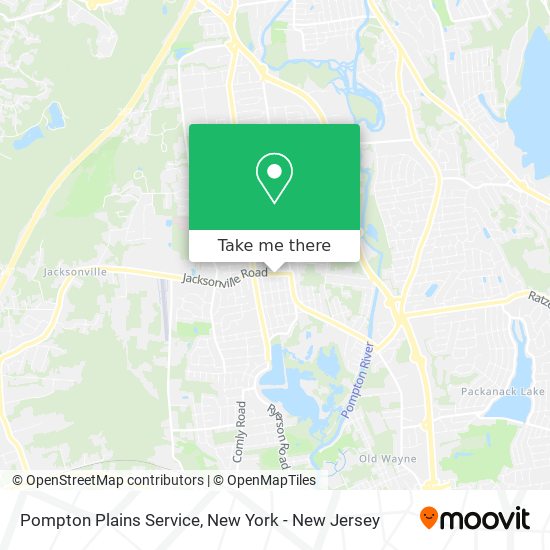 Pompton Plains Service map