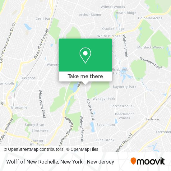 Wolff of New Rochelle map