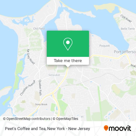 Mapa de Peet's Coffee and Tea