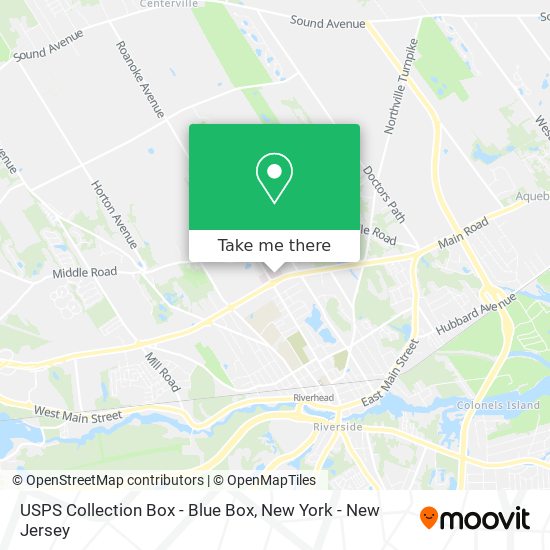 USPS Collection Box - Blue Box map