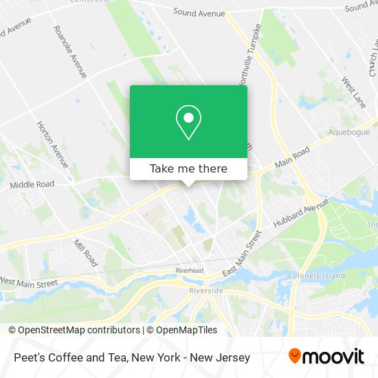 Mapa de Peet's Coffee and Tea