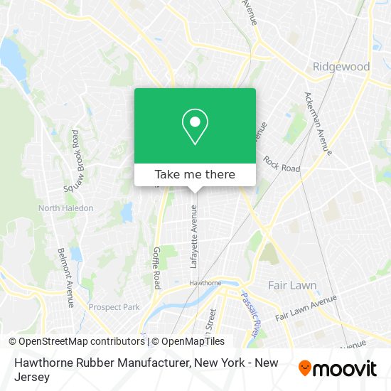 Mapa de Hawthorne Rubber Manufacturer