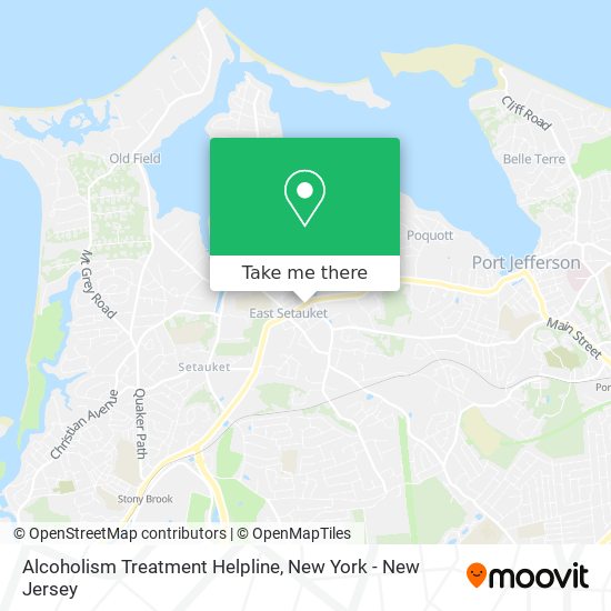 Alcoholism Treatment Helpline map