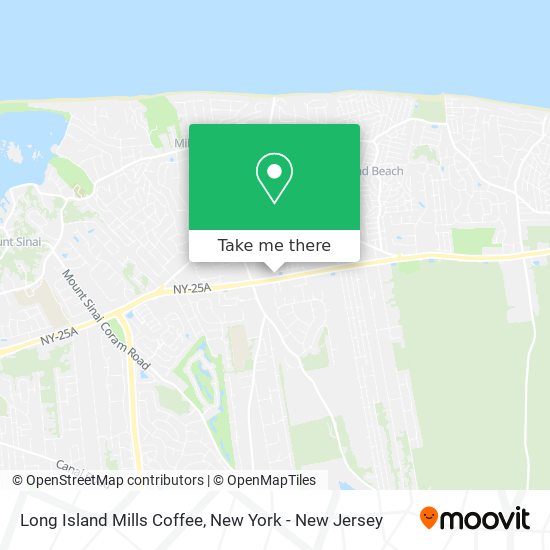 Mapa de Long Island Mills Coffee