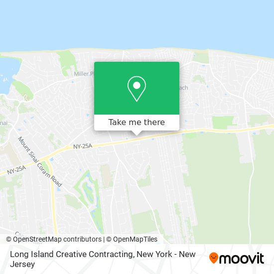 Long Island Creative Contracting map