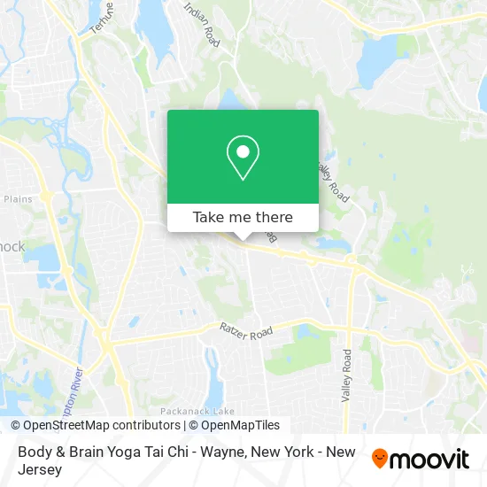 Body & Brain Yoga Tai Chi - Wayne map