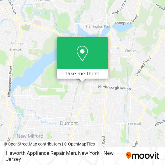 Haworth Appliance Repair Men map