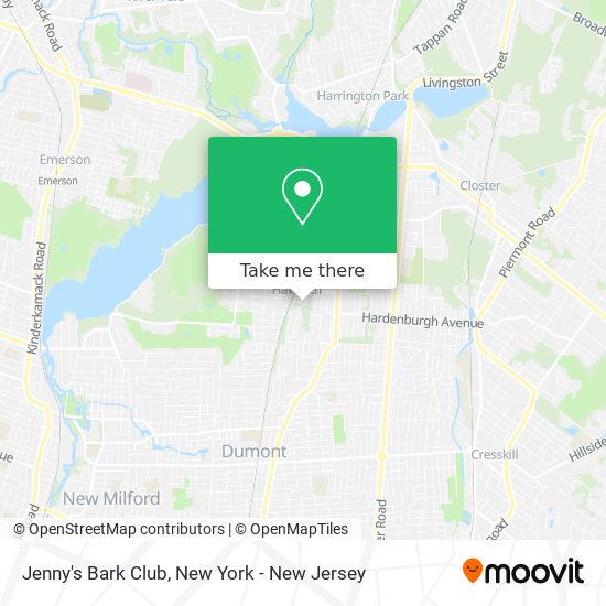 Jenny's Bark Club map